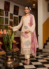Jasmine By Ibiza Pure Simar Muslin Jacquard With Embroidery Work Dress Material Wholesale Suppliers In India